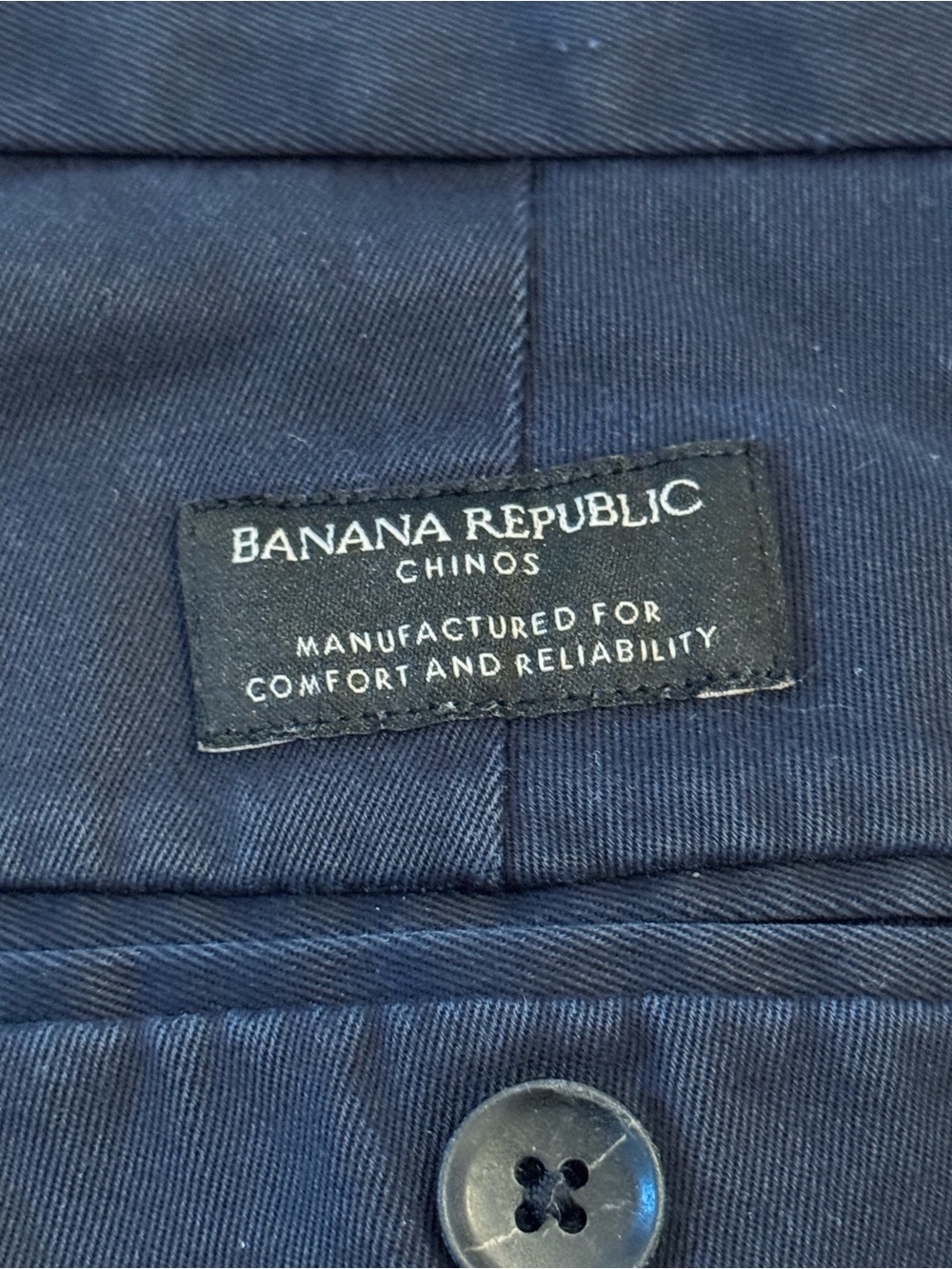 Banana Republic Navy Tapered Fit Chino Pants - Picture 2 of 3